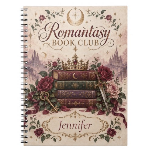Personalized Romantasy Book Club Notebook