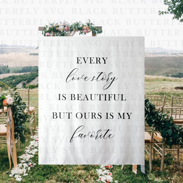 Personalized Romantic Banner | Wedding Backdrop (Wedding Banner Backdrop)