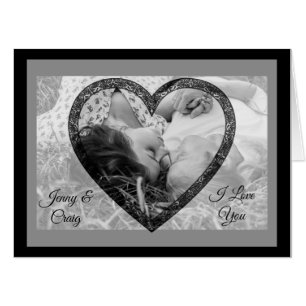 Personalized Romantic I Love You Photo Jumbo Card