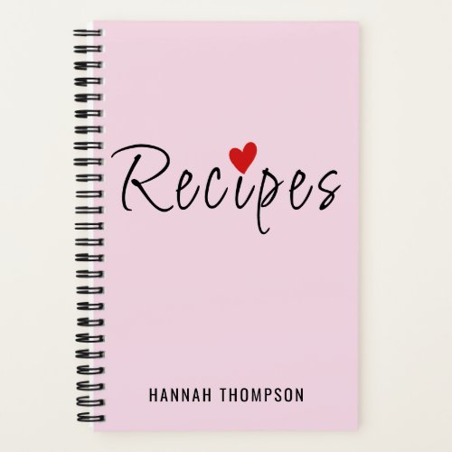Personalized Romantic Recipes Write your own Notebook