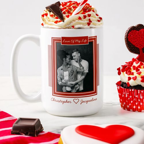 Personalized Romantic Valentines Day Photo Coffee Mug