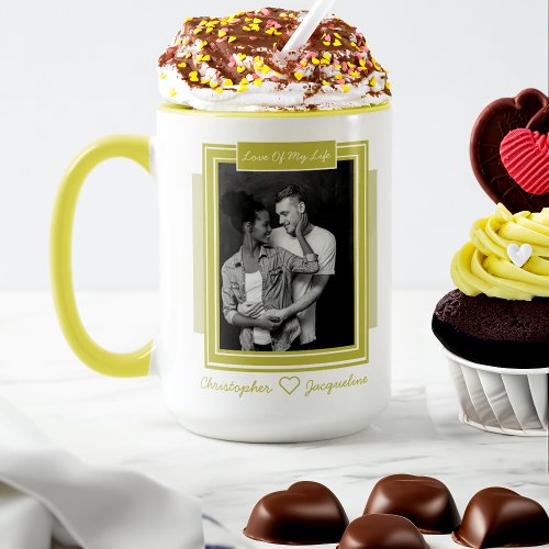 Personalized Romantic Valentines Day Photo Mug