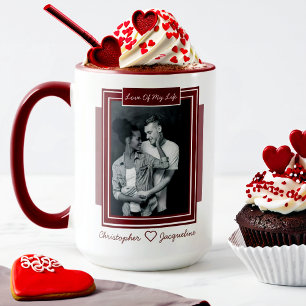 Personalized Romantic Valentine's Day Photo Mug