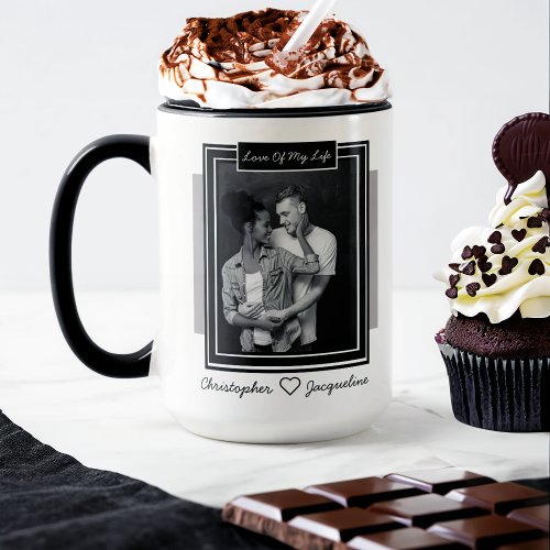 Personalized Romantic Valentines Day Photo Mug