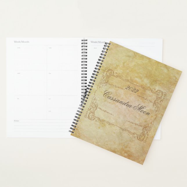 Personalized  Romantic Vintage   Planner (Display)
