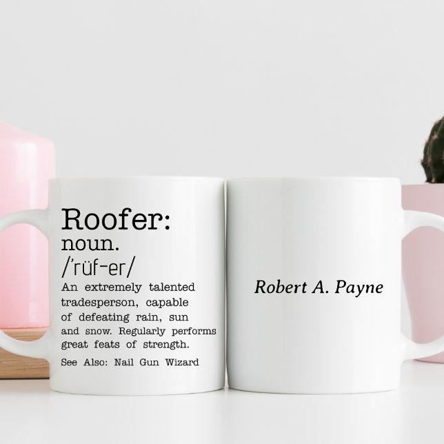 Personalized Roofer Coffee Mug (Creator Uploaded)