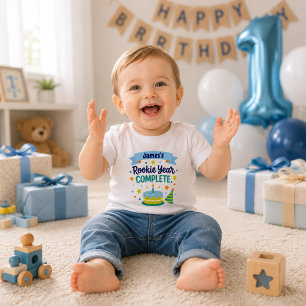 Personalized Rookie Year Complete 1st Birthday Toddler T-shirt