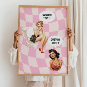 Personalized Roomates Bathroom Print College Dorm