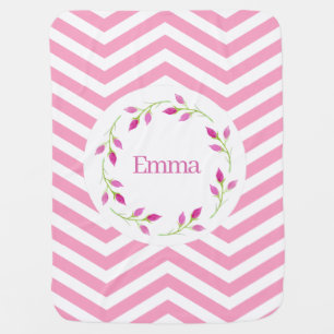 PERSONALIZED ROSE BABY blanket