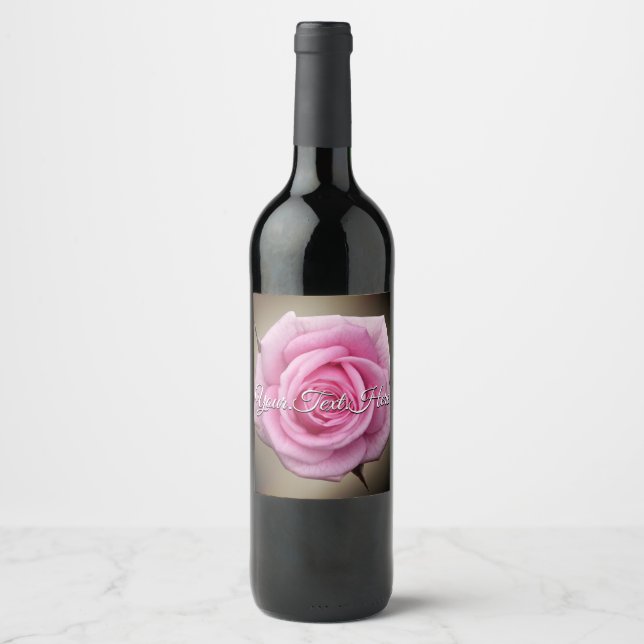 Personalized Rose Bottle Labels  (Front)