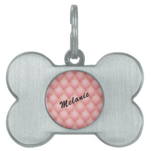 Personalized Rose Gold Custom Name Pet ID Tag