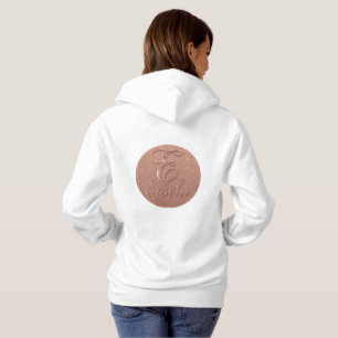 Personalized Rose Gold Glitter Name Design – Emely Hoodie