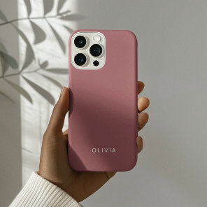 "Personalized Rose Gold: iPhone Case with Custom
