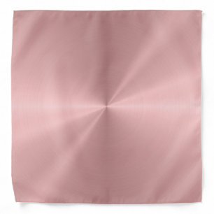 Personalized Rose Gold Metallic Radial Texture Bandana
