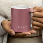 Personalized Rose Gold Monogram Name  Coffee Mug<br><div class="desc">Start your day in style with this personalized rose gold color monogram name coffee mug. Featuring a sleek and sophisticated rose gold monogram, this custom mug adds a touch of elegance to your morning routine. Whether you’re enjoying your favorite coffee, tea, or hot chocolate, this high-quality ceramic mug will keep...</div>