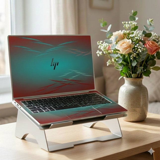 Personalized Rose Gold Monogram Name HP Laptop Ski HP Laptop Skin (Creator Uploaded)