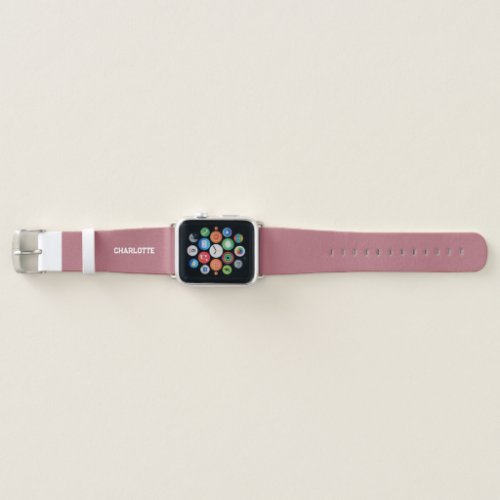 Personalized Rose Gold Pink  Apple Watch Band