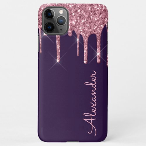 Personalized Rose Gold Purple Handwritten BUDGET iPhone 11Pro Max Case