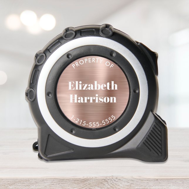 Personalized Rose Gold Tape Measure (Creator Uploaded)
