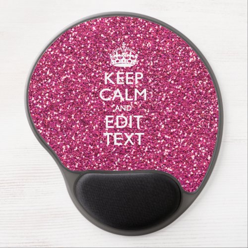 Personalized Rose Keep Calm Decor Gel Mouse Pad