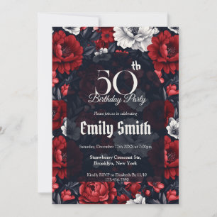 Personalized Rose Luxury Spring Birthday Invitation