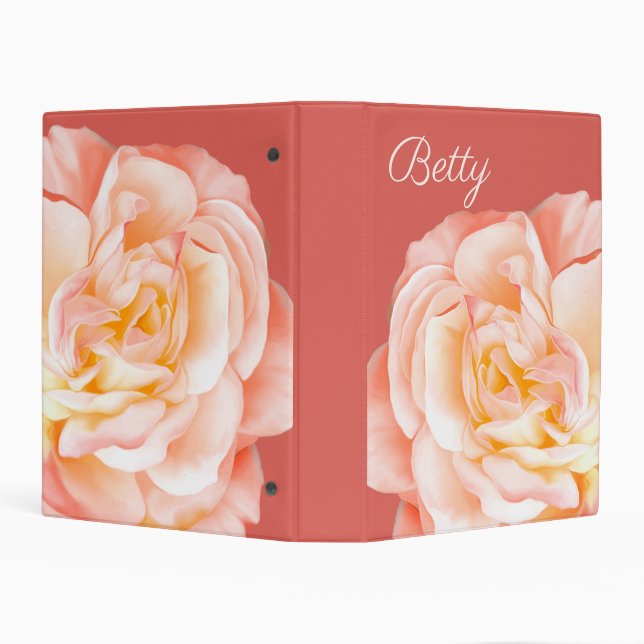Personalized Rose Mini Binder (Background)
