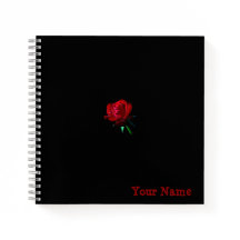 Personalized Rose notebook