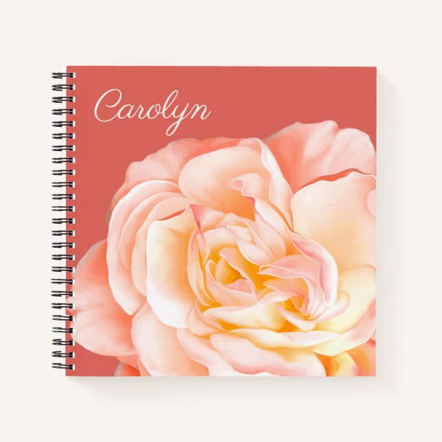 Personalized Rose Notebook (Front)