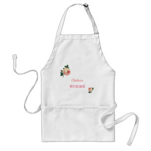 Personalized Roses Matriarch Mother Adult Apron