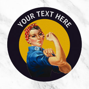 Personalized Rosie the Riveter Custom Vintage Patch