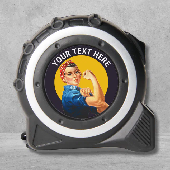 Personalized Rosie the Riveter Custom Vintage Tape Measure (Creator Uploaded)