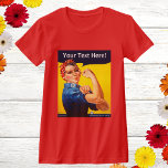 Personalized Rosie The Riveter Vintage Ww2 Custom T-shirt at Zazzle