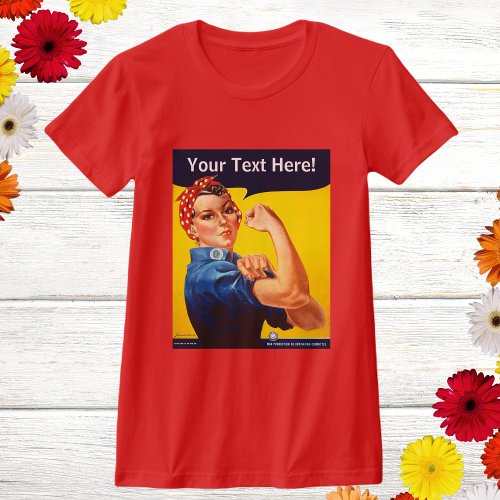 Personalized Rosie the Riveter Vintage WW2 Custom T_Shirt