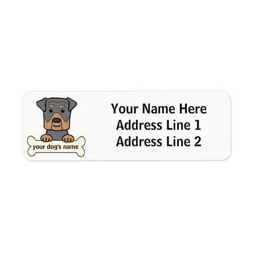 Personalized Rottweiler Label