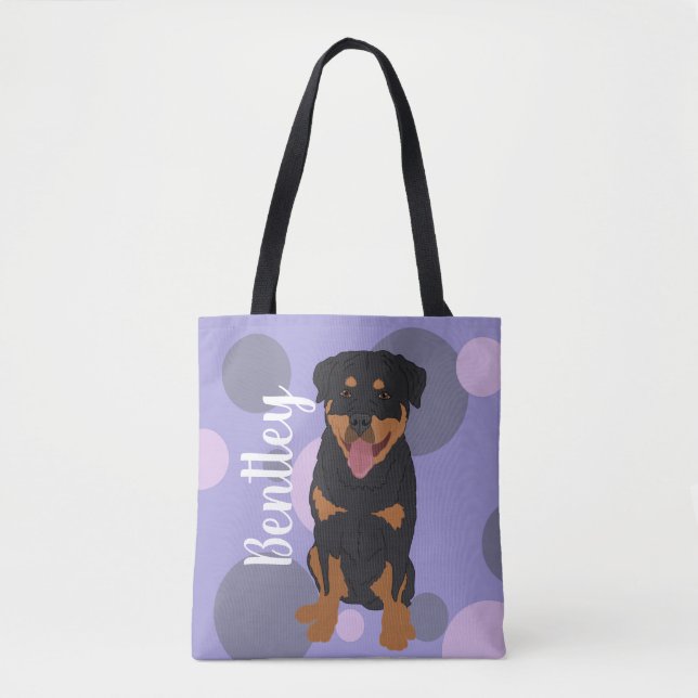 Personalized Rottweiler  Tote Bag (Front)