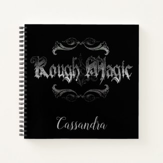 Personalized Rough Magic Spiral Notebook