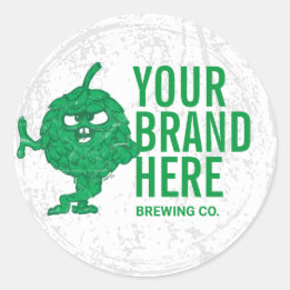 Personalized Round bottle beer labels