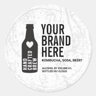 Personalized Round bottle or canning labels