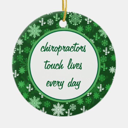 Personalized Round Chiropractor Ornaments