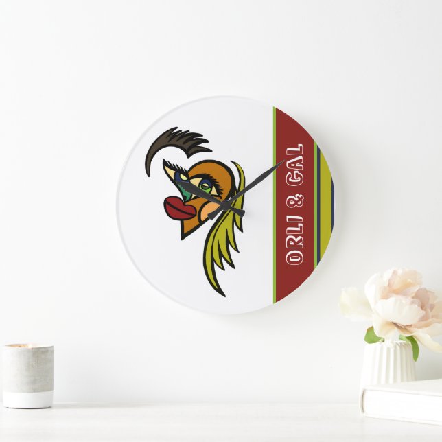 Personalized Round Heart Wall Clock (Home)
