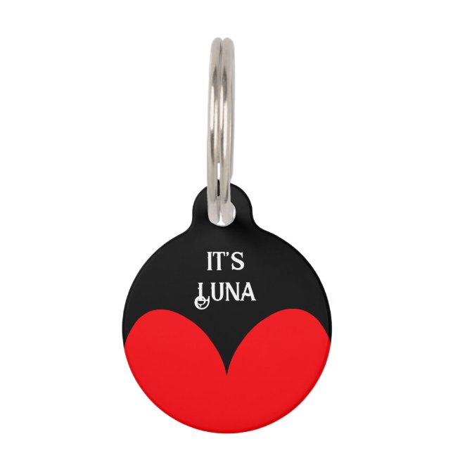 Personalized Round Pet ID Tag (Front)