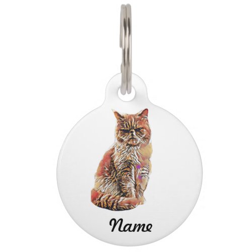 Personalized Round Pet Tags From Photo of Your Pet