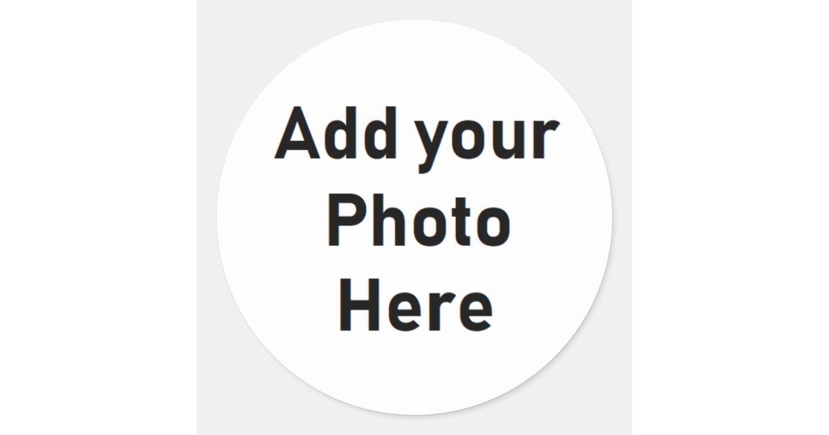 Personalized Round Photo Small Stickers | Zazzle