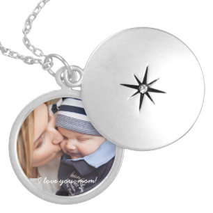 Personalized Round Silver Plated Locket For Moms