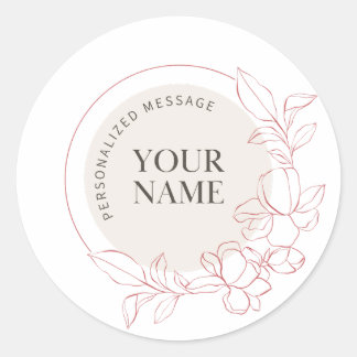 Personalized Round Stickers | Customizable Sticker