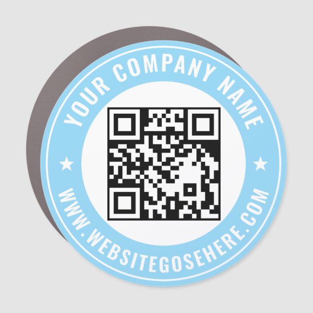 Personalized Round Vehicle Marketing Magnet (Front)