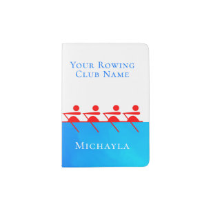 Personalized Rowing Club Team Crew Member Passport Holder