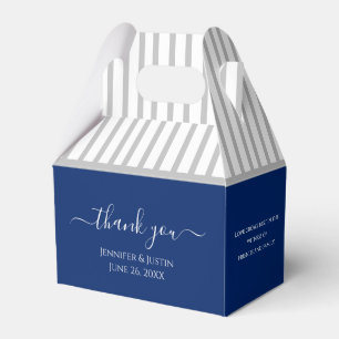 Personalized Royal Blue Favor Box
