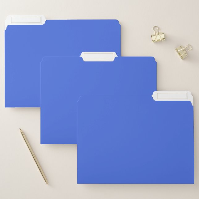 Personalized  Royal Blue File Folder (Set)