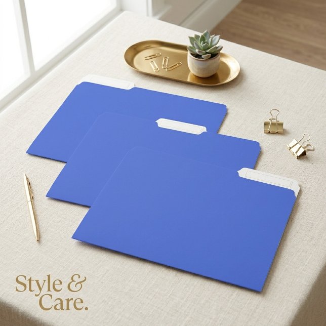 Personalized  Royal Blue File Folder (Personalized Royal Blue File Folder)